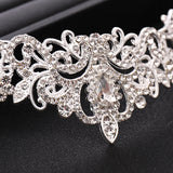 Silver Crystal Princess Bridal Crown Tiara Wedding Hair Accessories
