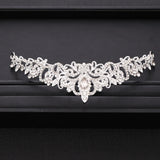 Silver Crystal Princess Bridal Crown Tiara Wedding Hair Accessories