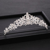 Silver Crystal Princess Bridal Crown Tiara Wedding Hair Accessories