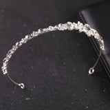 Silver Rhinestone Crystal Tiara Wedding Crown Princess Tiara
