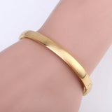 Stainless Steel Plated Cuff Bangle Bracelet for Friendship