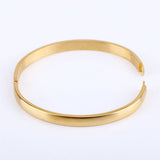 Stainless Steel Plated Cuff Bangle Bracelet for Friendship