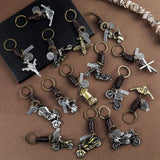 Bicycle Fighter Key Chain Keychains for Men Women