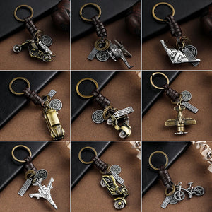 Bicycle Fighter Key Chain Keychains for Men Women