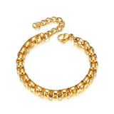 Hiphop 4/6.5mm Box Link Chain Men Bracelet - Jewelry Braslet
