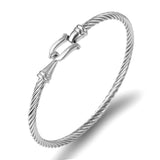 Stainless Steel Wire Thin Bangles Jewelry