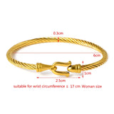 Stainless Steel Wire Thin Bangles Jewelry