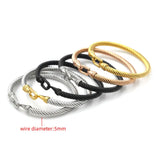 Stainless Steel Wire Thin Bangles Jewelry