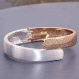 Statement Alloy Geometric Cuff Bracelet for Women