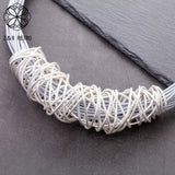 Goth Chain Silver Choker Necklaces for Women