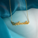 Christmas Tree Shape Pendant Necklace for Women Christmas Party Gift