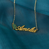 Christmas Tree Shape Pendant Necklace for Women Christmas Party Gift