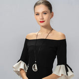 Chunky Long Rope Chain Necklace for Women Chokers Gothic Pendant