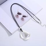Chunky Long Rope Chain Necklace for Women Chokers Gothic Pendant