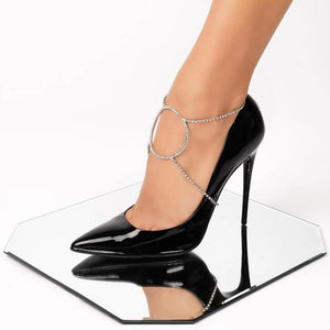 Crystal Anklet Foot Chain for Women Sandals Shoe Chain