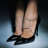 Crystal Anklet Foot Chain for Women Sandals Shoe Chain