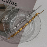 Classic Watch Strap Stainless Steel Plated Silver Waterproof Tarnish Present