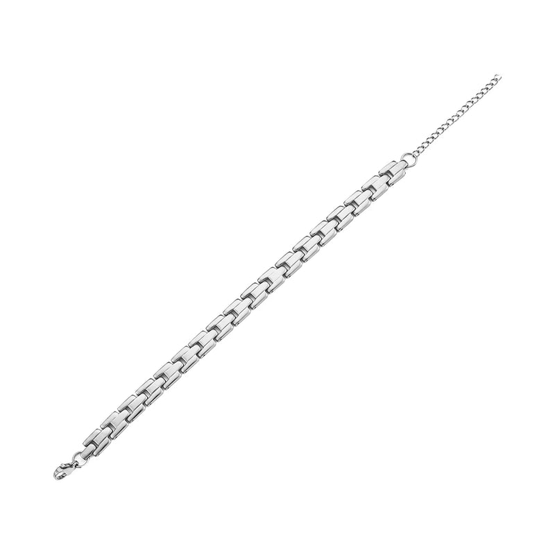Classic Watch Strap Stainless Steel Plated Silver Waterproof Tarnish Present