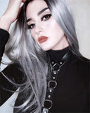 PU Leather Belly Strap Necklace Collar Jewelry