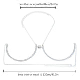 Rhinestone Body Chain Necklace Coin Chest Bra Harness for Women