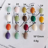 Macaron Resin Patch Acrylic Oval Back DIY Necklace Pendant