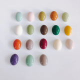 Macaron Resin Patch Acrylic Oval Back DIY Necklace Pendant