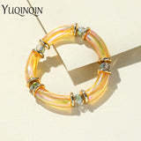 Colorful Acrylic Resin Bamboo Bracelet for Women