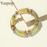 Colorful Acrylic Resin Bamboo Bracelet for Women