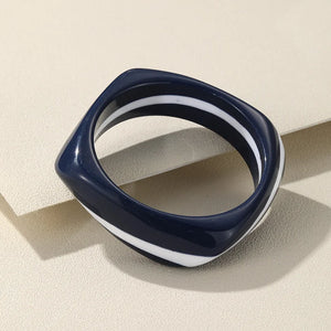 Colorful Geometric Bangle Bracelets Women Girls Party Jewelry