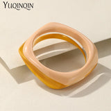 Colorful Geometric Bangle Bracelets Women Girls Party Jewelry