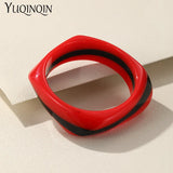 Colorful Geometric Bangle Bracelets Women Girls Party Jewelry