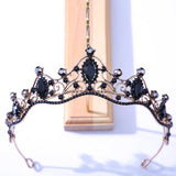Colorful Crystal Tiara Crown for Bride Wedding Hair Accessories