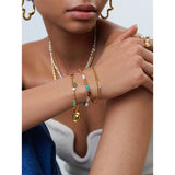 Colorful Rainbow Stone Beads Bracelet for Women