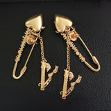 Copper Brass Eardrop Plated Big Hoop Stud Earrings Women Wedding Party