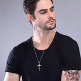 Cross Necklace For Men Women Couple Pendant Jesus Necklace