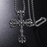 Punk Stainless Steel Cross Pendant For Men