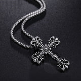 Punk Stainless Steel Cross Pendant For Men