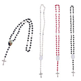 Cross Pendant Rosary Beads Sublimation Necklace
