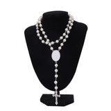 Cross Pendant Sublimation Necklace Rosary Beads Necklace