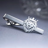 Crown Lion Tie Clip Stainless Steel Men Animal Hip Hop Accessories