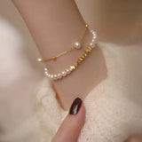 100% Natural Freshwater Pearl 14K Filled Ladies Bracelet Jewelry