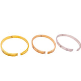 Crystal Bracelet Titanium Love Stainless Steel Bangle