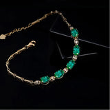 Green Bohemia Tourmaline Bracelet for Women