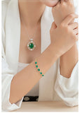 Green Bohemia Tourmaline Bracelet for Women