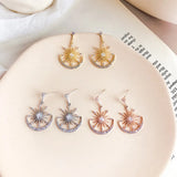 Crystal Geometric Women Dangle Earrings Solar Moon Crystal Earrings For Women