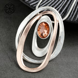 Crystal Pendant Long Necklace Women Jewelry Chain Necklace