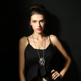 Crystal Pendant Long Necklace Women Jewelry Chain Necklace