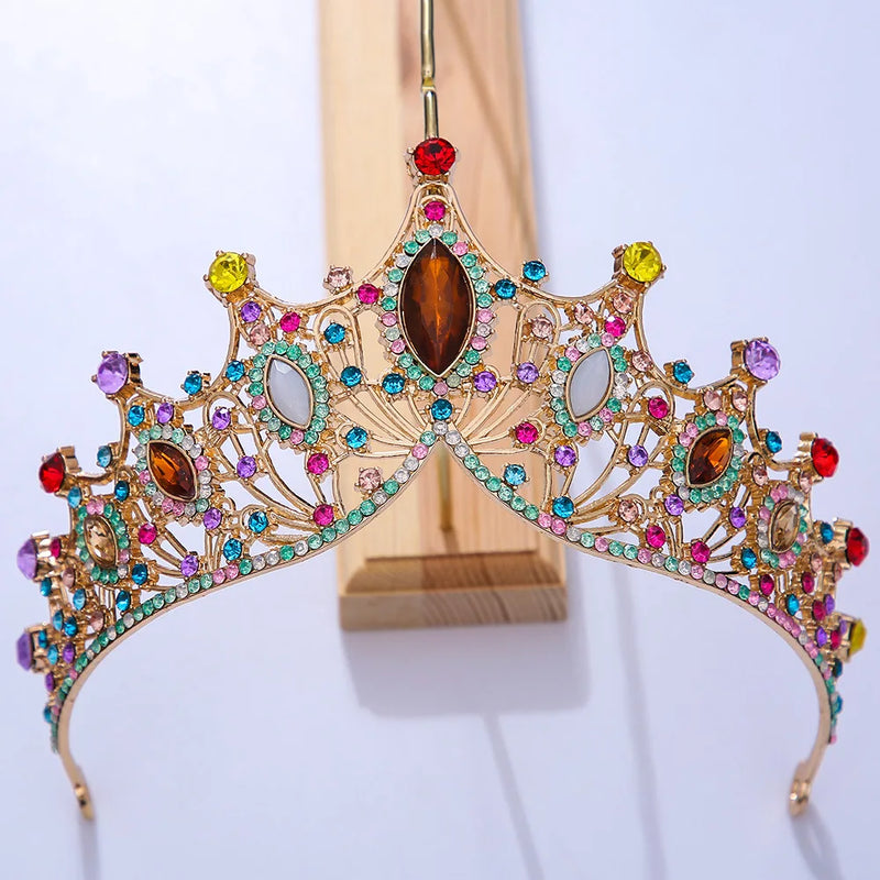 Crystal Rhinestone Tiara Crown Wedding Hair Jewelry Bridal Queen Princess Diadem