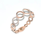 Crystal Round Stainless Steel Bangles for Women