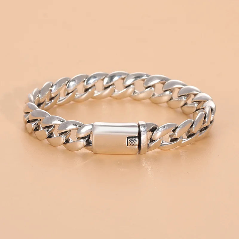 Cuban Bracelet Pin Chain Retro Old Men's Personality Jewelry